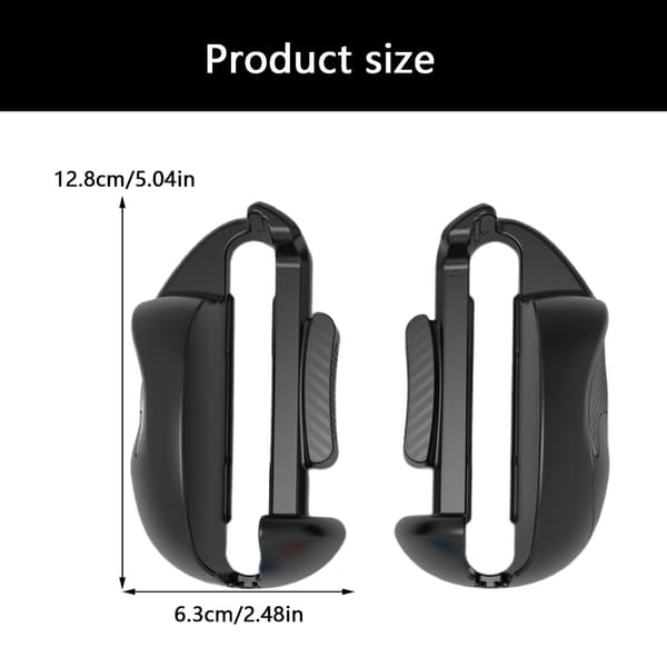 Gaming Tilbehør til NS2 Controller Desktop Mus Grip Holder Black