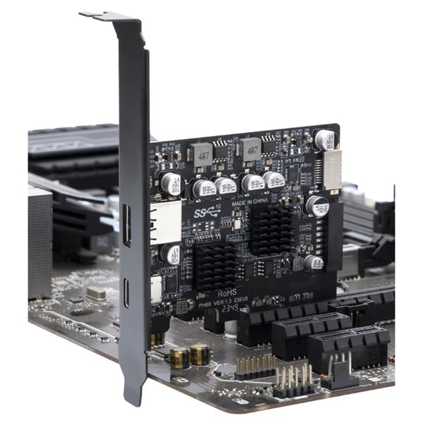 PCIE 4X Till USB 3.2 Expansionskort Front Typ C-kontakt 10Gbps Full Hastighet
