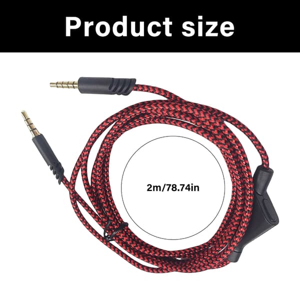 3,5 mm lydkabel, nylonflettet konstruksjon for A10 A40 A50TR MixAmp