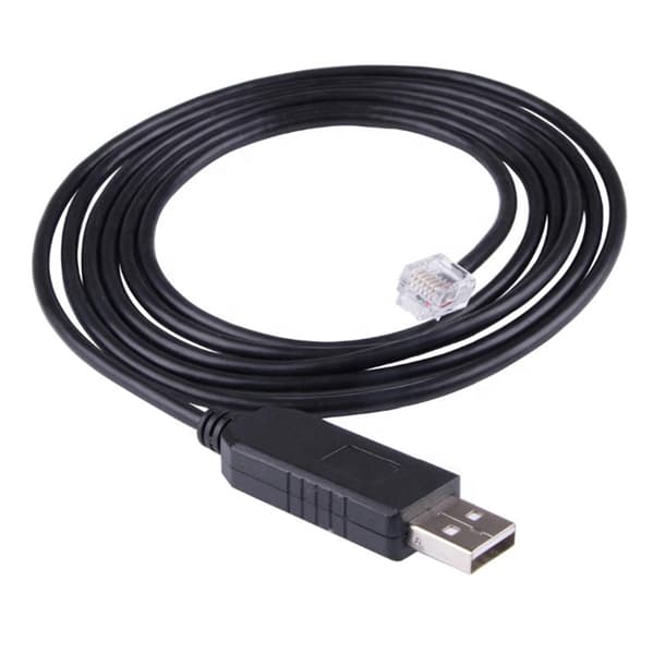USB til RJ12 RS232 Adapterledning Virtuelt Serielt Datakabel Høj Kompatibilitet