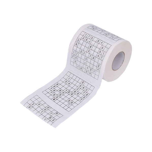 Kestävä Sudoku Su Painettu Pehmopaperi WC-paperirulla Hyvä Pulmapeli