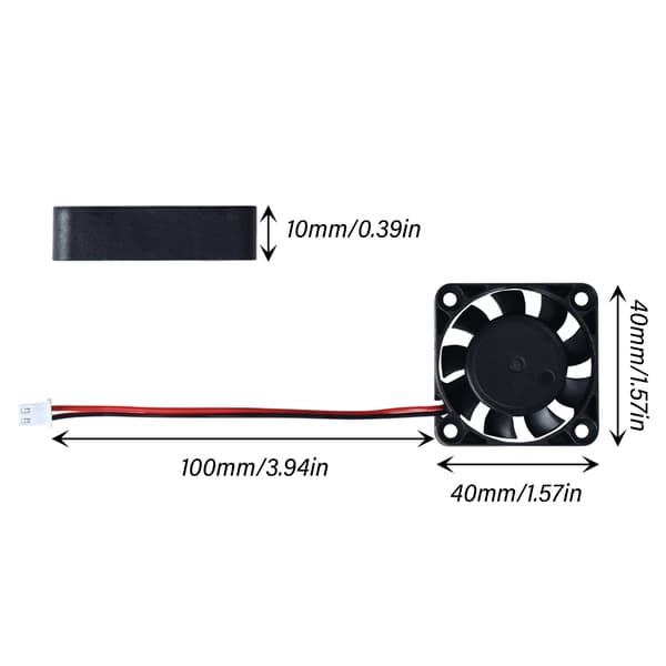 4010 3D Printer Blæser 24V Køleblæser 40x40x10mm 3D Printer Ekstruder Hotend
