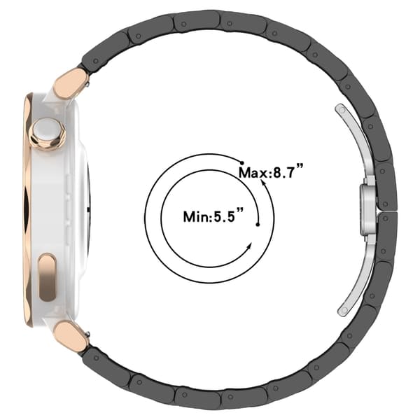 Multifunktionelle urremme i rustfrit stål unisex til Watch X2 Mini Watch White