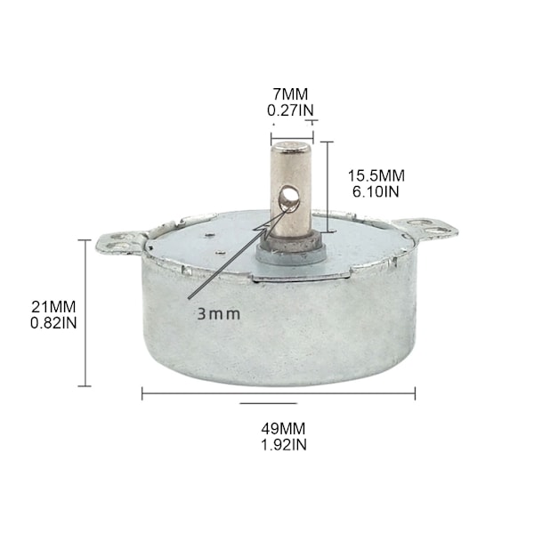 49KTYZ Synkronimoottori DIY-projekteihin, 2,5/5/10/15/20/30RPM, 220V, 4W Multicolor 20rpm