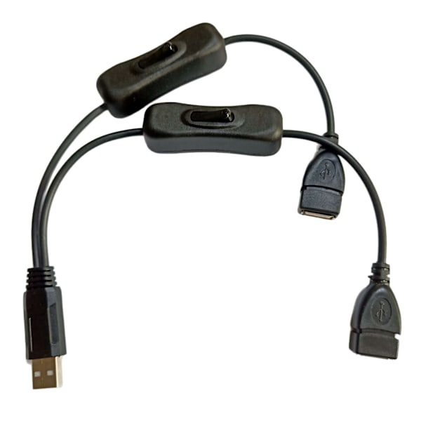 USB A til To USB Hunforlængerkabel til Strøm- og Dataoverførsel