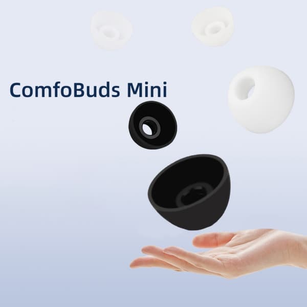 Udskiftnings ørepropper til ComfoBuds Mini 10 øretelefoner Silikone Vaskbare White