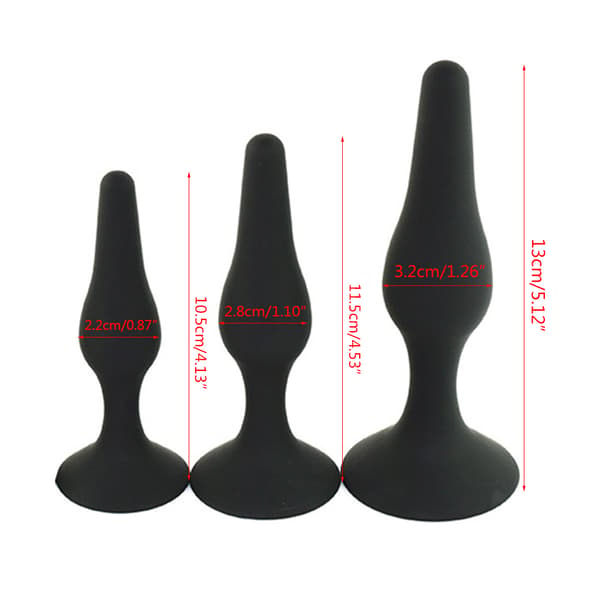 6 stk. BDSM Voksenlegesæt Butt Anal Plug Mini Bullet Vibrator Anusrenser