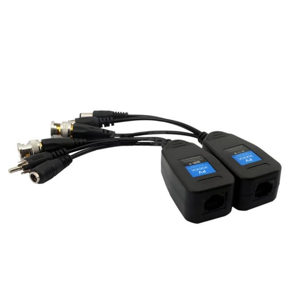 Passiv CCTV Coax BNC RJ45 BNC Kabel Strøm Video Transceiver Koblinger