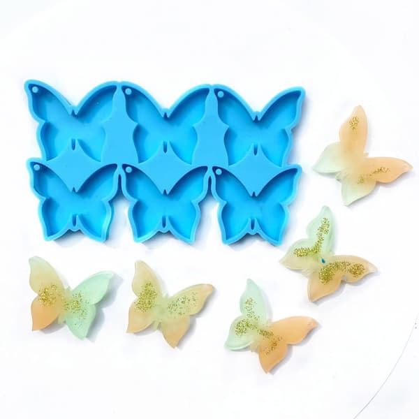Sommerfuglformet Ørering Kombination Ørering Form Epoxy Resin Smykkeform