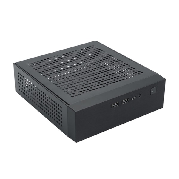 Snygg ITX- case utrymmesbesparande case Chassifotstativ 180W power för tillval C