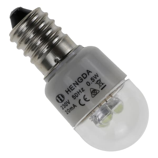 220V 0.5W 50Hz Kotitalousompelukoneen polttimo Lamput Ei lämpöä