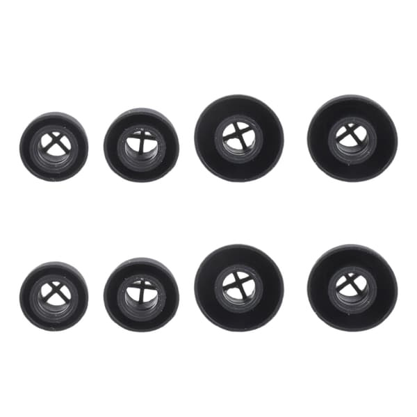 4 Par Bløde Silikone Ørepropper Øretelefon Tip Øreprop Cover Til 3 Black