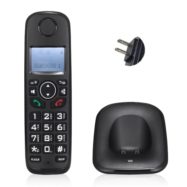 Coreless telefon med multi uppringare Display Handfree Bakgrundsbelyst telefon Handsfree för hemmakontor Desktop D1001 U.S. regulations