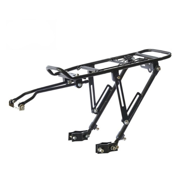 Cykelställ i aluminiumlegering bak Cykelhållare Snabbkoppling Justerbar legerad cykel för bärare Enkel att installera Svart