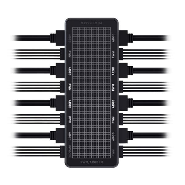 Blæser- og lysstyringshub med 5V 3Pin ARGB 4Pin PWM til PC-modding