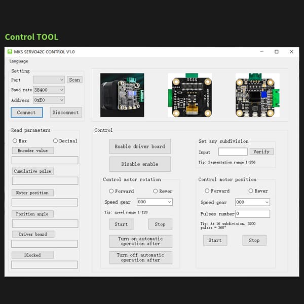 3D Printer Tilbehør MKS Servo42C PCBA Motordriver Sæt I stedet for TMC2209