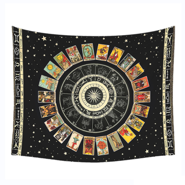 Tarot Duk Rune Spådom Alter Tarot Patch Bordduk Tapestry Hengende Dekor For Magikere Brettspill Kortmatte