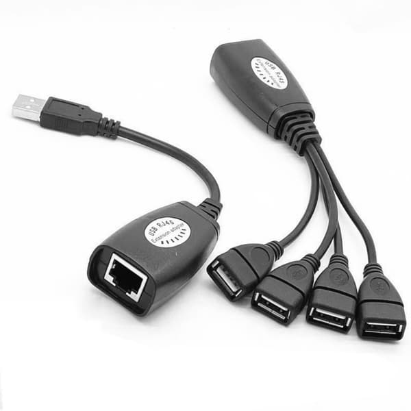 USB RJ45 Förlängare Signal Förstärkare USB Över Cat6 Kabel Räckvidd 50 Meter