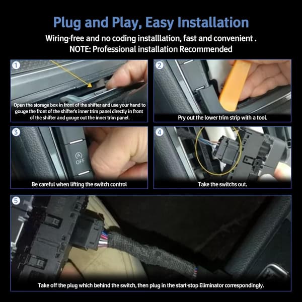 Automatisk Start Stopp Motor System Av Kontroll Deaktiveringskabel for Golf 7 7.5