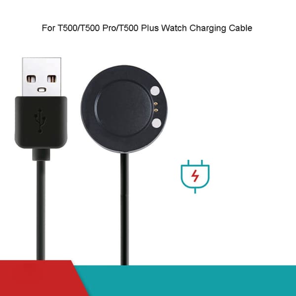 USB-opladningskabel Magnetisk strømadapteropladerstander til T500/T500 Plus