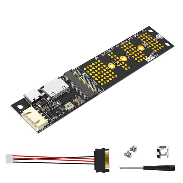 Avancerad M.2 NVMe SSD till PCIE SFF 8611 Adapter för Snabb Dataöverföring