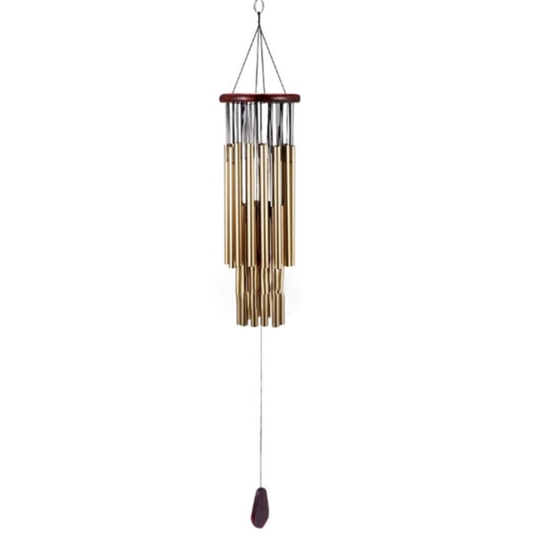 Handgjorda 27 rör vindspel för utvändig dekoration Stämda Hummingbird Wind Chim