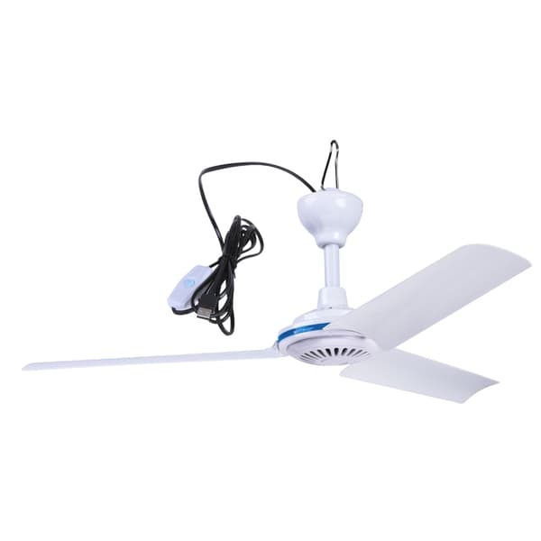 19,6 tommer USB Mini Lille Loftventilator USB 5V 6W Stille Camping Udendørs Ophæng