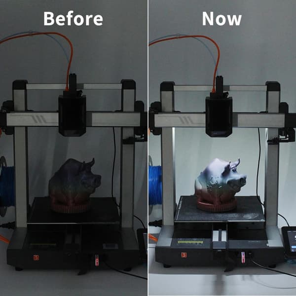 Fleksible USB LED lysstrips til Kobra3 LED lysstrips 3D-printbehov