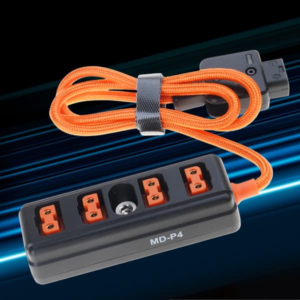 Professionel D Tap Strømkabel 1 Han Til 4 Hun Splitter 14.8V Til Kamera