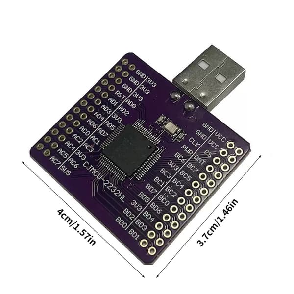 MCU-2232 FT2232HL USB–/RS232/UART/FIFO/SPI/I2C-muunninmoduuli
