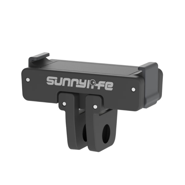Magneettinen adapterikiinnike Action 4/3/2 -kameroille adapteriliitännällä ja 1/4 tuuman kierteellä jalustaa, selfieitä ja vloggausta varten