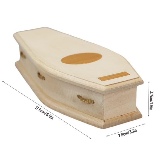 Miniatyr träkista modell Mini dockhus kistor Box Trä hantverk