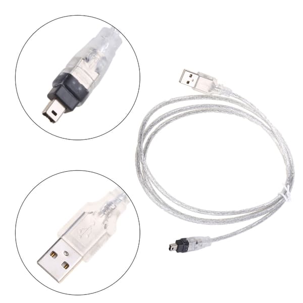 1 stk. USB til Firewire iEEE 1394 4P 4-benet iLink Adapterkabel