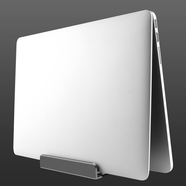 Vertikal bärbar stativ Justerbar dockningshållare för Dell Pad Notebook Tablet Kylhållare Skrivbord Organizer Hylla Silver Dual card slots