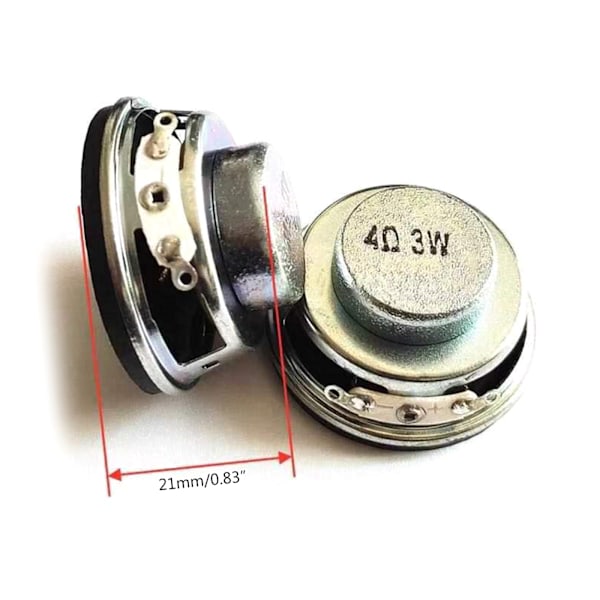 2 delar 4Ω 3W 4021 Högtalare Stereo Bashögtalare Högtalare 2.0 Uttag 87dB SNR 4 ohm 3 watt 4r 3w