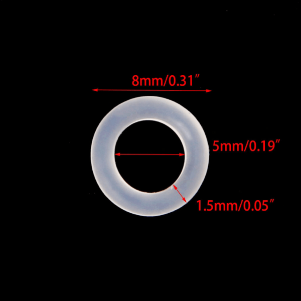 200 Styck Tangentkapslar gummi O-ring Buffer Switch Dämpare för Cherry MX Mekaniskt tangentbord Byt tillbehör