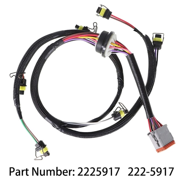 Ruiskusuuttimen johtosarja 222-5917 Kaivinkoneen ruiskusuuttimen johdotus malleille E329D E324D E325D
