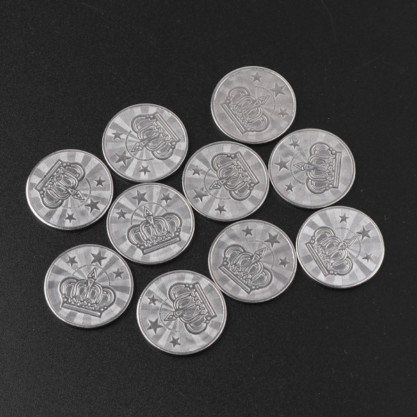 10 st 25 mm arkadspelsmynt i rostfritt stål Pentagram kronmyntpolletter Anpassade polletter för arkadspelsmaskin