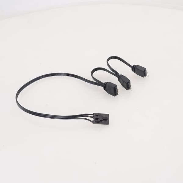 Fleksibelt 4-Pin til 5V 3-Pin ARGB Splitterkabel til HDLL120 LED-effekter