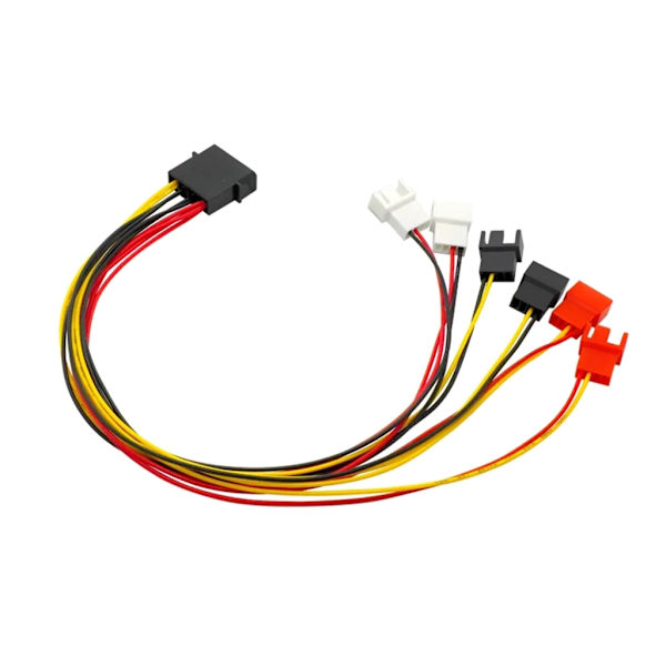 4-Pin Molex til 3-Pin/4-Pin blæser strømkabel computer køleblæser strømkabel