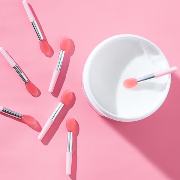 10 stk. silikone læbebørste makeup øjenbryn læbebørster kosmetisk makeupbørste