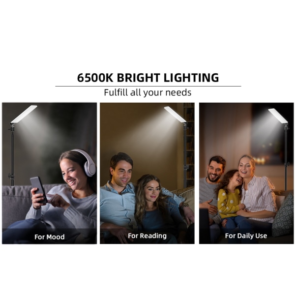 Bärbar 6500-7000K Stand Light 84 LED Lamp Beads Camping Light Work Light med Stand Presenter för familjemedlem dagligt bruk