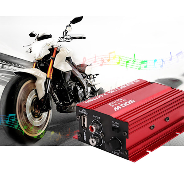 Auton kaiutin Mini Hi-Fi 500W 2-kanavainen kaiutin autoihin