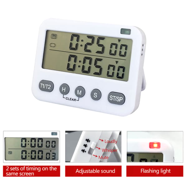 Digital timer for matlaging, magnetisk nedtellingstimer