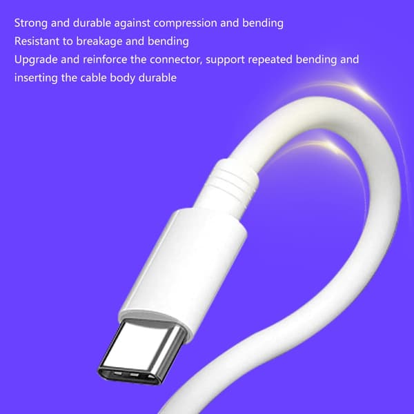 USB C til Micro USB opladerkabel dataoverførselsledning til bærbar telefon 2m