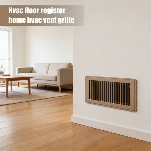 Stærk Stål Gulvventilationsrist Nem Installation Gulvluftventilationsdæksel 9,7 tommer White