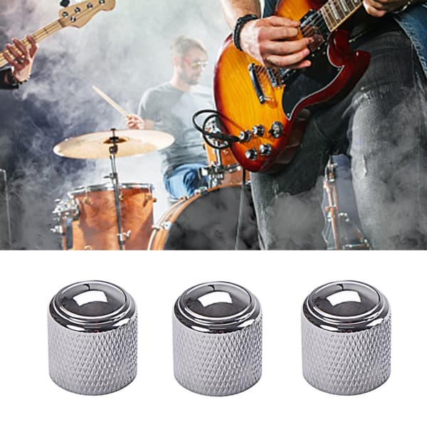 Volumknapper i aluminiumslegering for Strats Telecasters Basser Gitarer