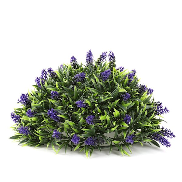 Konstgjord lavendelboll Blomkorg för kreativ konstgjord växt Lavendel Dekorativ boll Topiary boll för balkong D