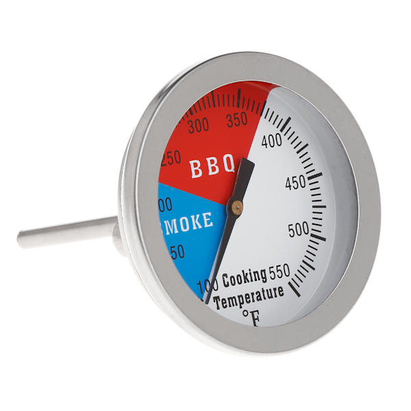 2\" Professionell 550F BBQ Termometer Mätare Grill Trä Rökare Kol Värmeindikator