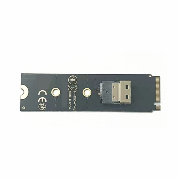 SFF-8654 til M.2 NVMe PCIe Adapterkort Adapterstasjon Utvidelse Ekstern
